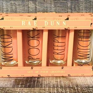 NWT Rae Dunn Shooters. Set of 4.